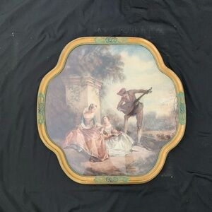 Art Print 1924 Mezzotint THE MUSIC LESSON Nicolas Lancret, 23 1/4" by 23 1/4”